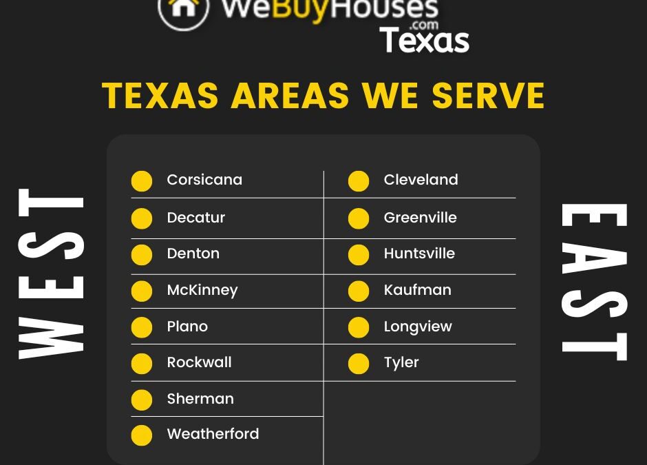 It Doesn’t Matter if You Are in East or West Texas, We Will Buy Your House Fast